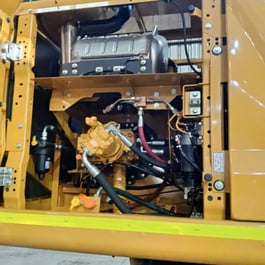 fire suppression nozzles pointing at hazard on mining machine